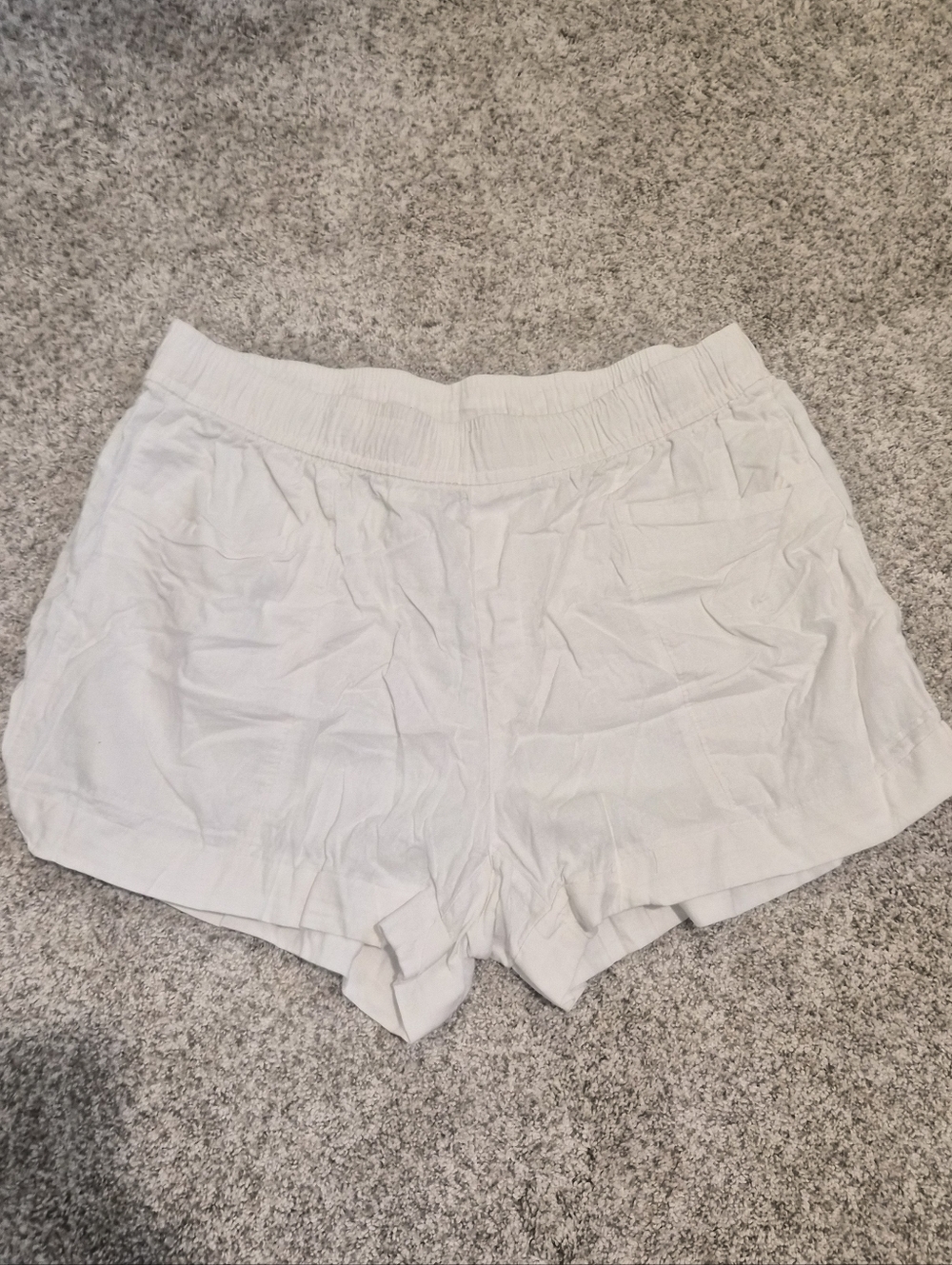 Old Navy | Women's White Elastic-Waist Casual Shorts